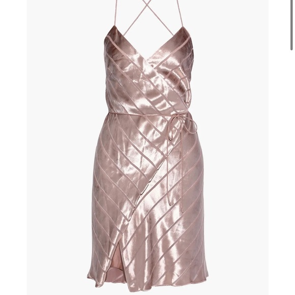 MICHELLE MASON
Open-back devoré-velvet mini wrap dress - Picture 3 of 5